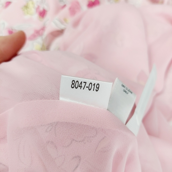 LOFT Pink Floral Print Sleeveless Strappy Party Mini Dress 3689 - Picture 8 of 9